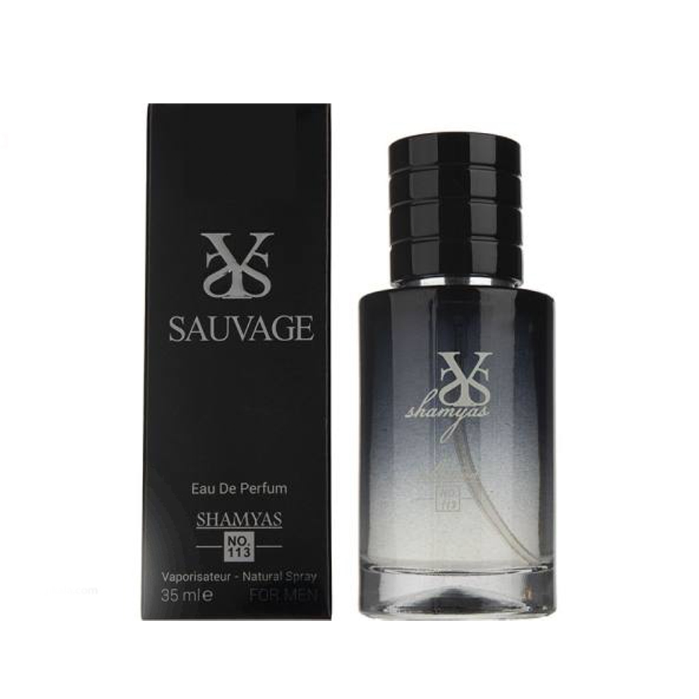 عطر جیبی مردانه شمیاس رایحه SAUVAGE حجم ۳۵ میل