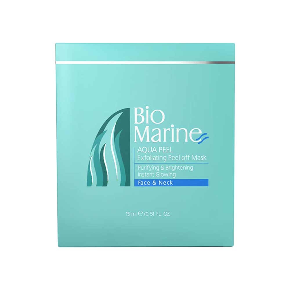 ماسک لایه بردار صورت بایومارین مدل AQUA Peel مناسب انواع پوست حجم 15 میل