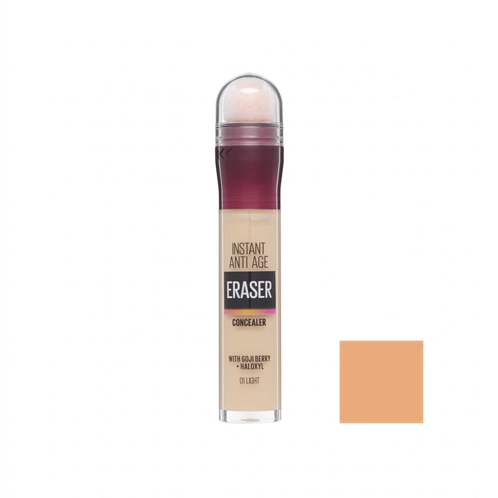 كانسيلر ضد چروک فوری ميبلين مدل ERASER رنگ 01 LIGHT حجم 6 میل