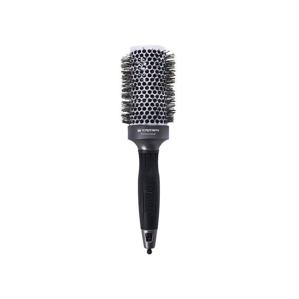 برس پیچ گرد حرفه ای کراون مدل SALON سایز 65 رنگ مشکی
