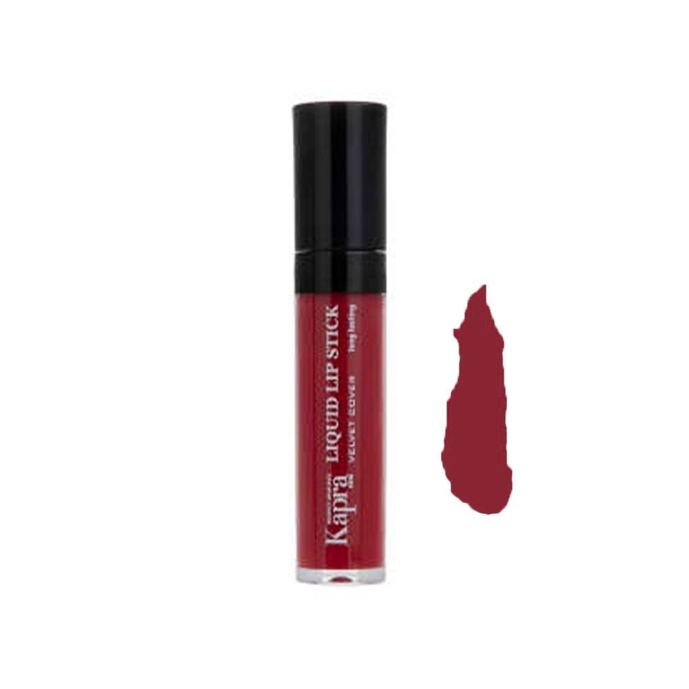 رژ لب مایع مات کاپرا مدل VELVET COVER شماره L11 رنگ سرخابی تیره حجم 8 میل