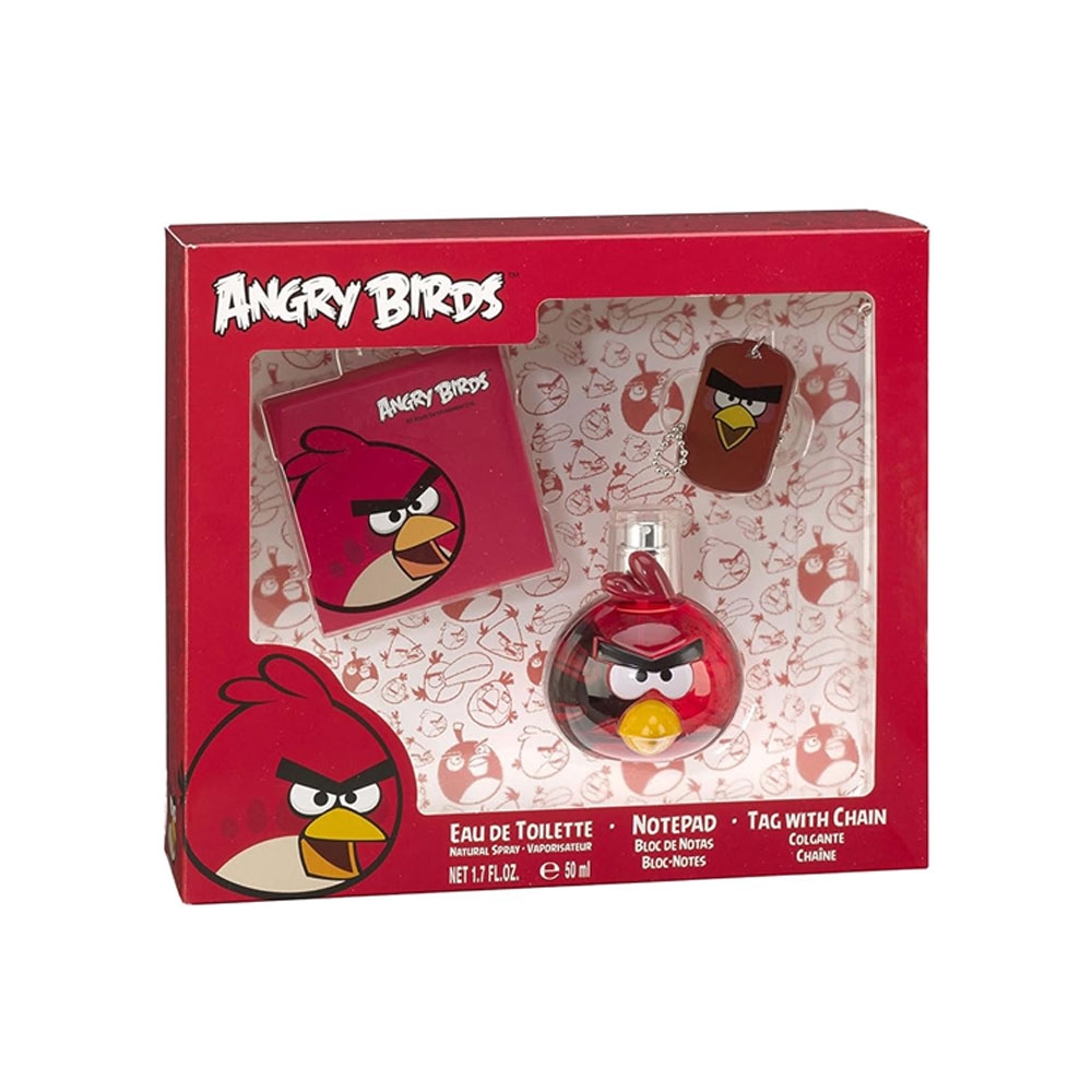 ست هدیه و گیفت کودک سه تیکه انگری برد مدل Angry Birds Red