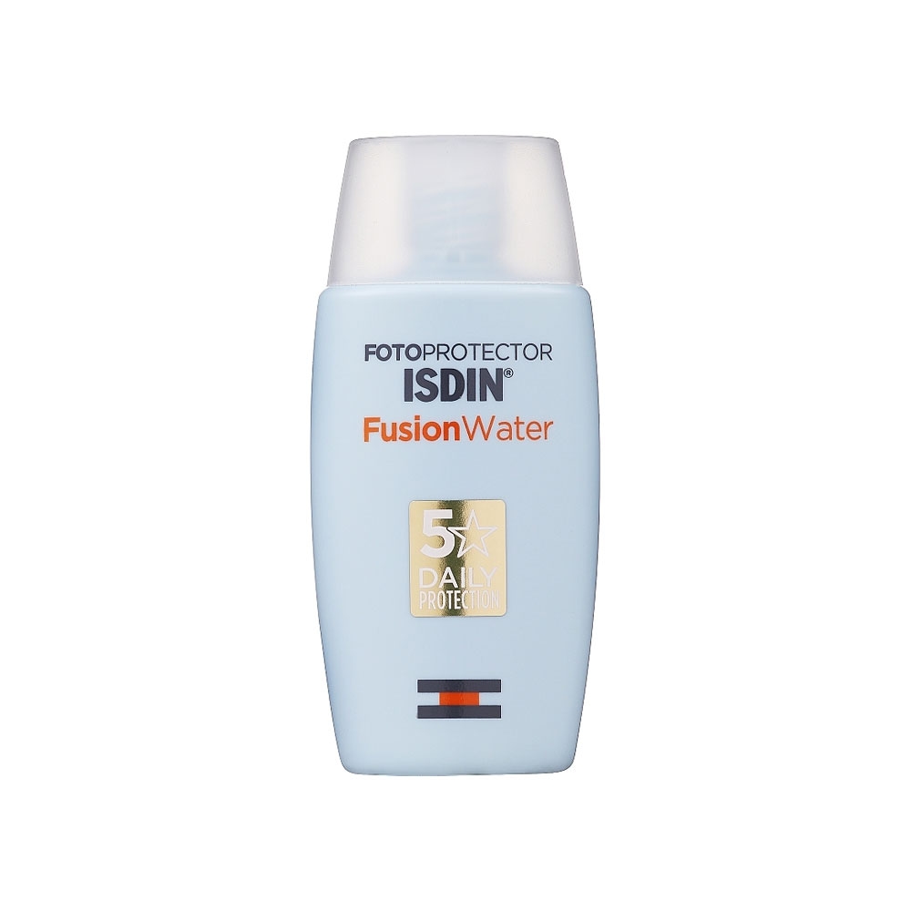 فلوئید ضد آفتاب فاقد چربی SPF50 ایزدین مدل Fusion Water حجم 50 میل