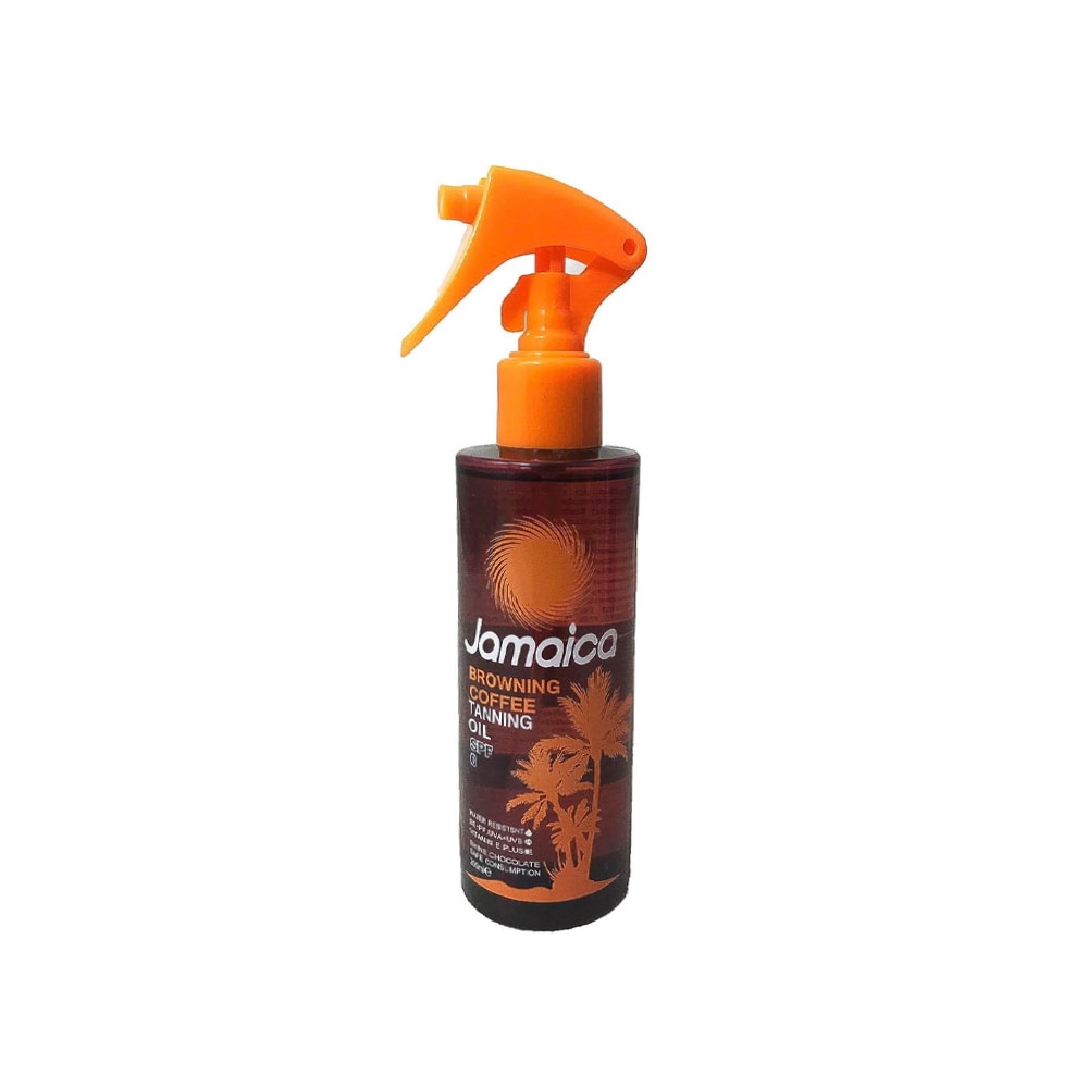 اسپری روغن آفتاب برنزه کننده قهوه جامائیکا مدل BROWNING COFFEE TANNING OIL حجم 200 میل