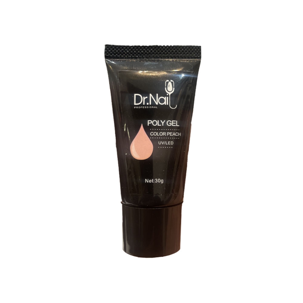  پلی ژل کاشت ناخن دکتر نیل رنگ PEACH وزن 30 گرم