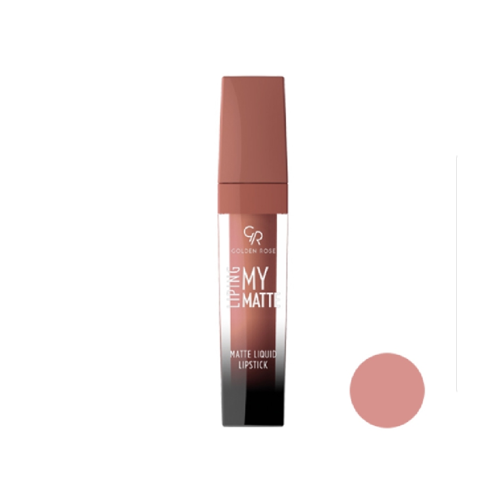 لاک لب مات گلدن رز مدل MY MATTE LIP INK شماره 28 حجم 5 میل
