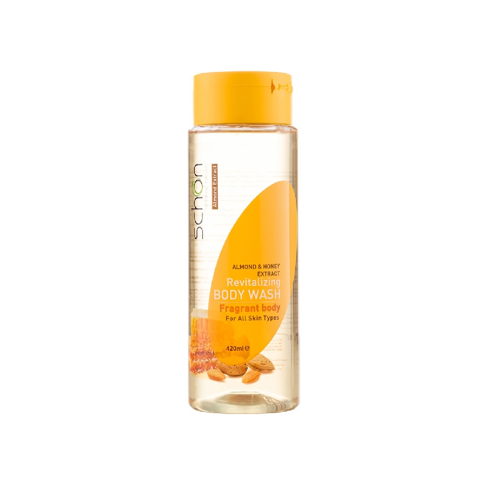 شامپو بدن احیا کننده پوست شون سری Revitalizing مدل ALMOND &#038; HONEY EXTRACT حاوی عسل و بادام حجم 420 میل