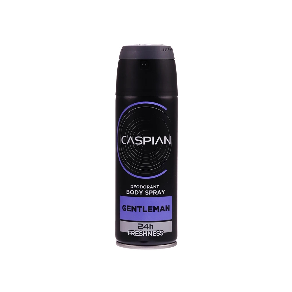 اسپری دئودورانت بدن 24 ساعته مردانه کاسپین مدل GENTLEMAN حجم 150 میل