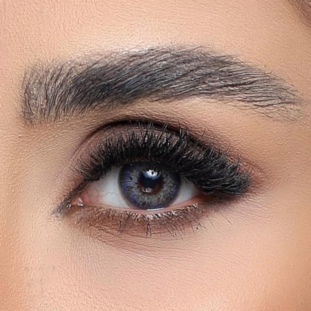 لنز چشم کانفست مدل بیوتی شماره 24 رنگ گلد بلو آبی عسلی دور قهوه ای