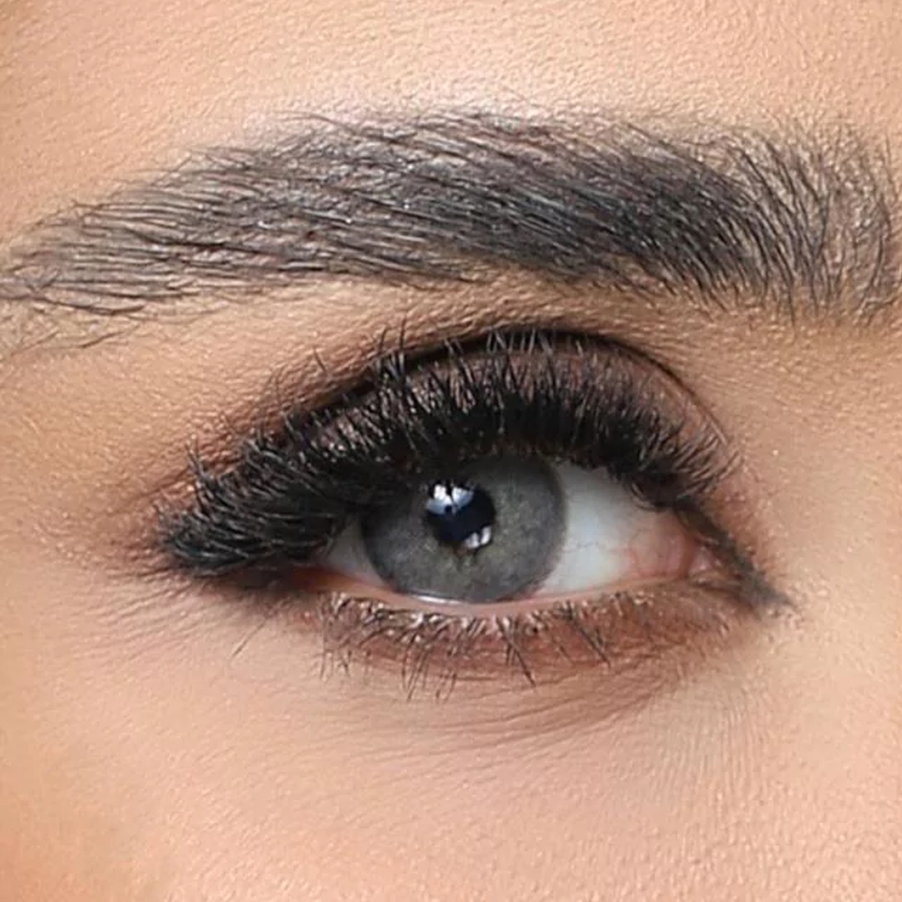 لنز چشم کانفست مدل بیوتی شماره 4 رنگ آستر آبی طوسی دور دار