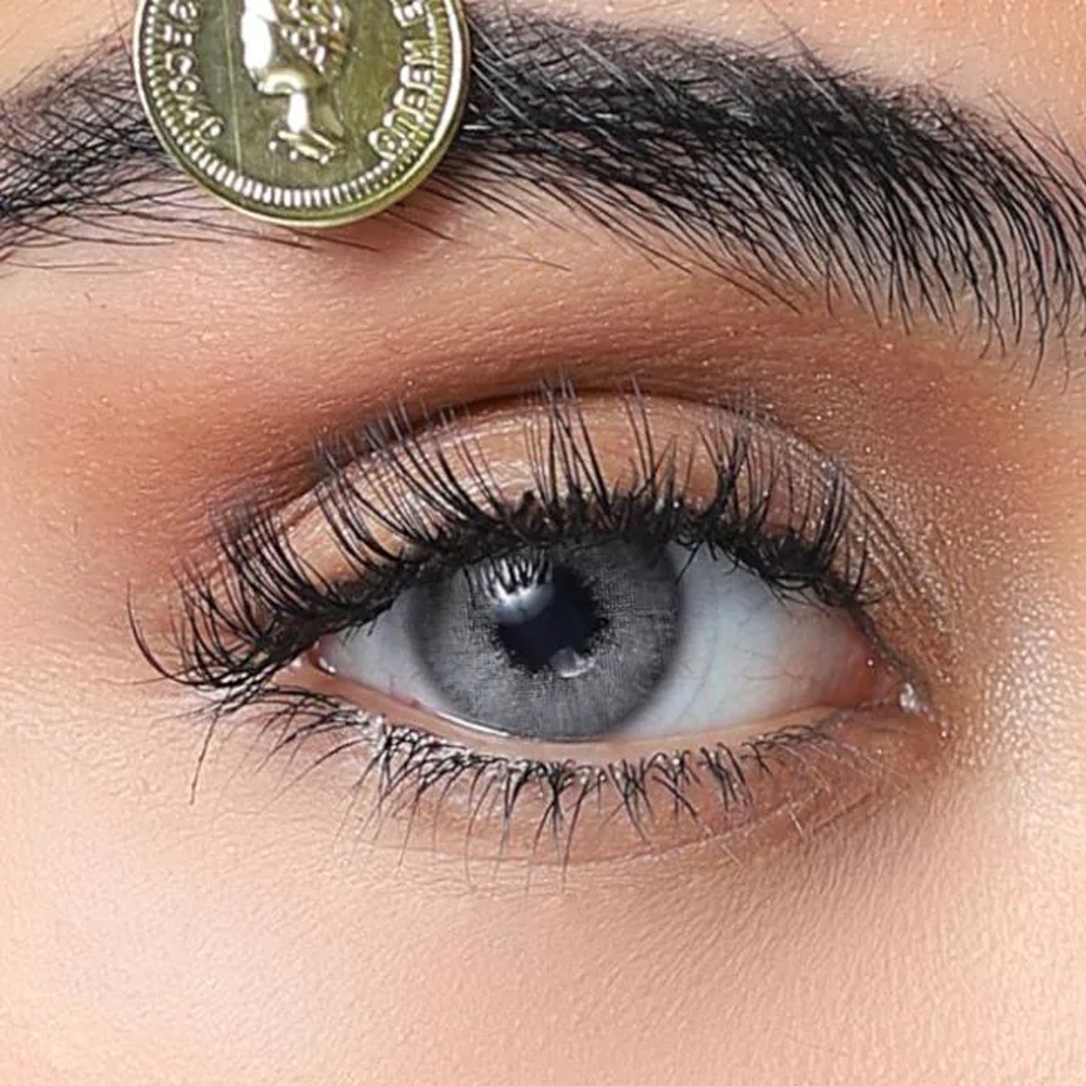 لنز چشم کانفست مدل Beauty شماره 8 رنگ PASTEL GRAY فیلی رگه دار