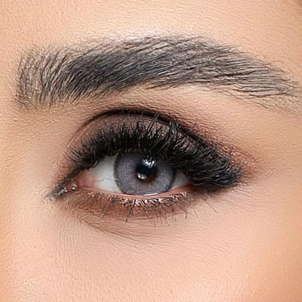 لنز چشم کانفست مدل بیوتی شماره 9 رنگ آیس گری آبی بنفش دور دار