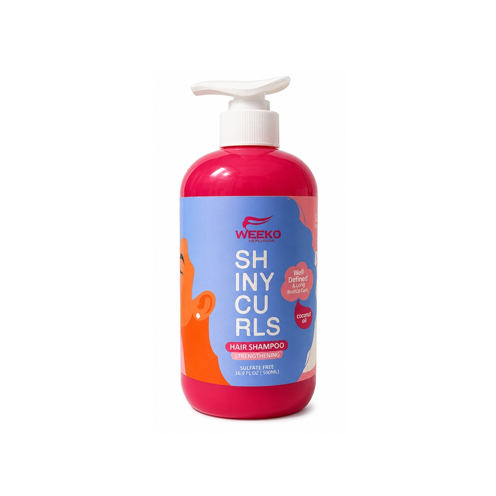 شامپو تقویت کننده ویکو مدل SHINY CURLS حاوی روغن نارگیل مناسب موهای فر حجم 500 میل