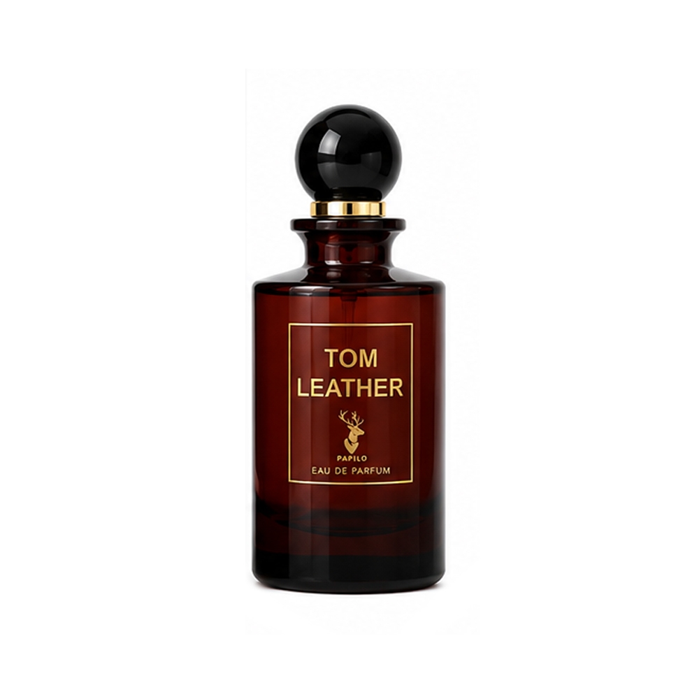 ادوپرفیوم زنانه و مردانه پاپیلو مدل TOM LEATHER رایحه توسکان لیدر تام فورد حجم 100 میل