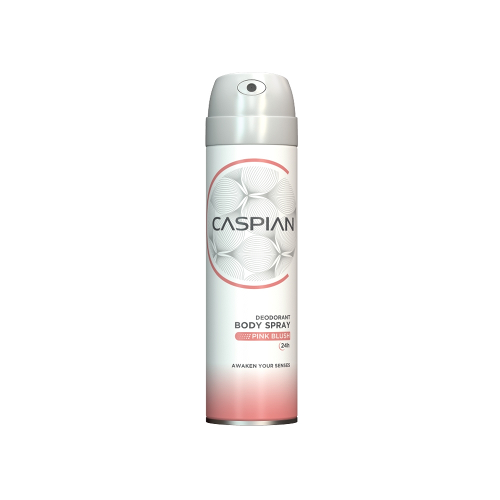 اسپری دئودورانت 24 ساعته زنانه کاسپین مدل PINK BLUSH حجم 150 میل