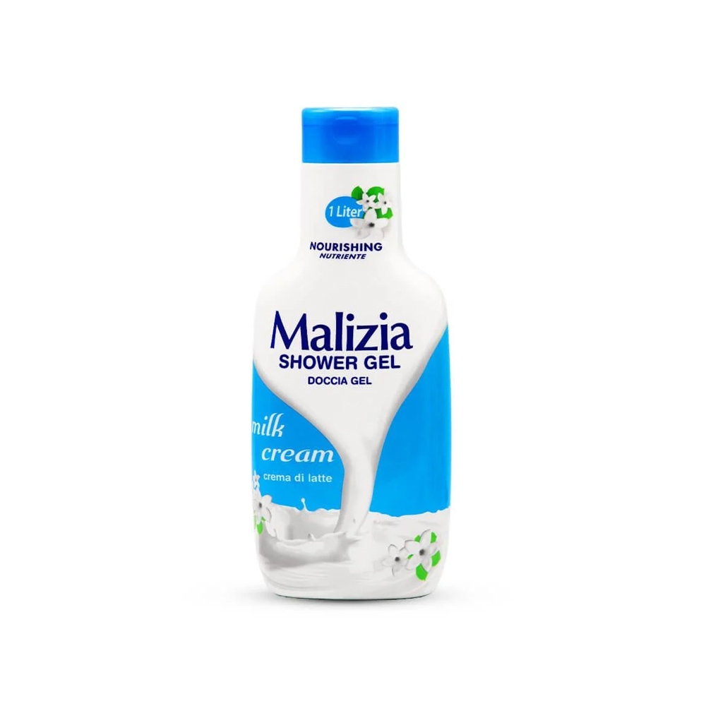 ژل شستشوی بدن مالزیا مدل Milk Cream حاوی خامه شیر مناسب انواع پوست حجم 1000 میل