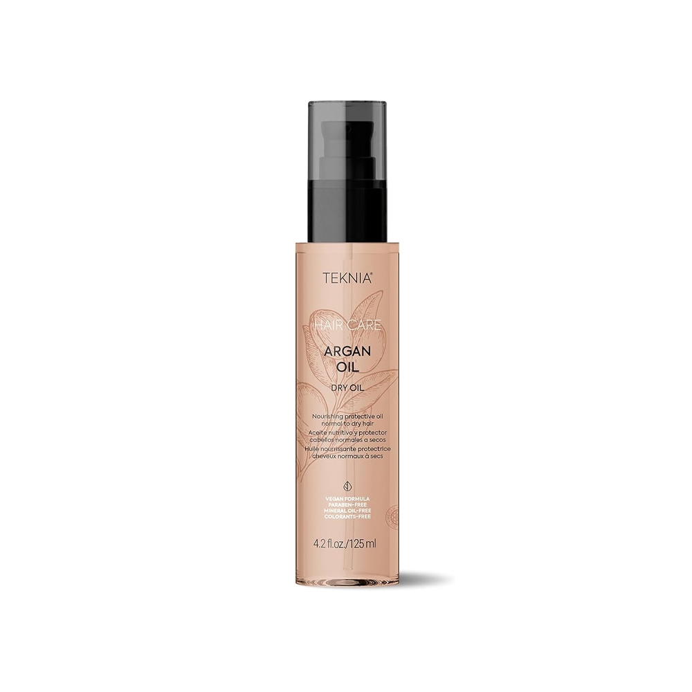 روغن آرگان تکنیا لاکمه مدل Argan مناسب انواع مو حجم ۱۲۵ میل