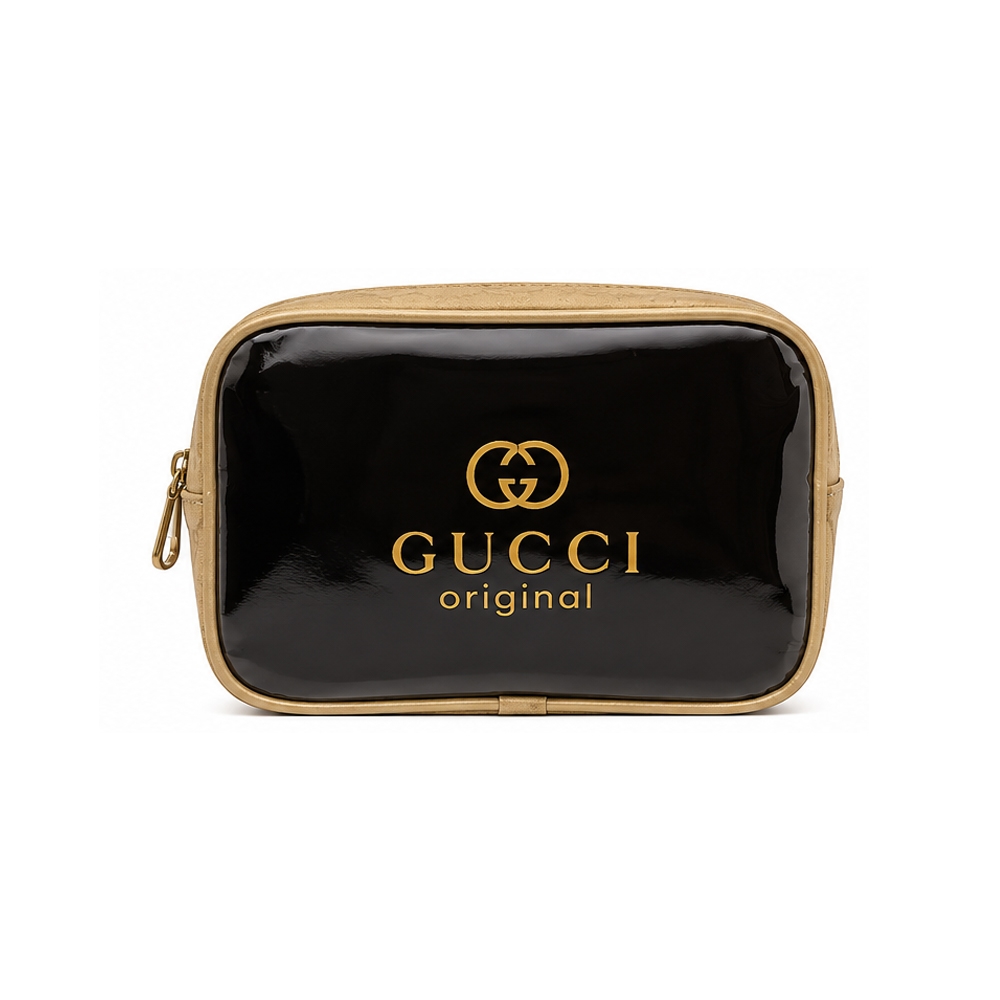 کیف آرایشی صندوقی مستطیلی طلقی مدل GUCCI