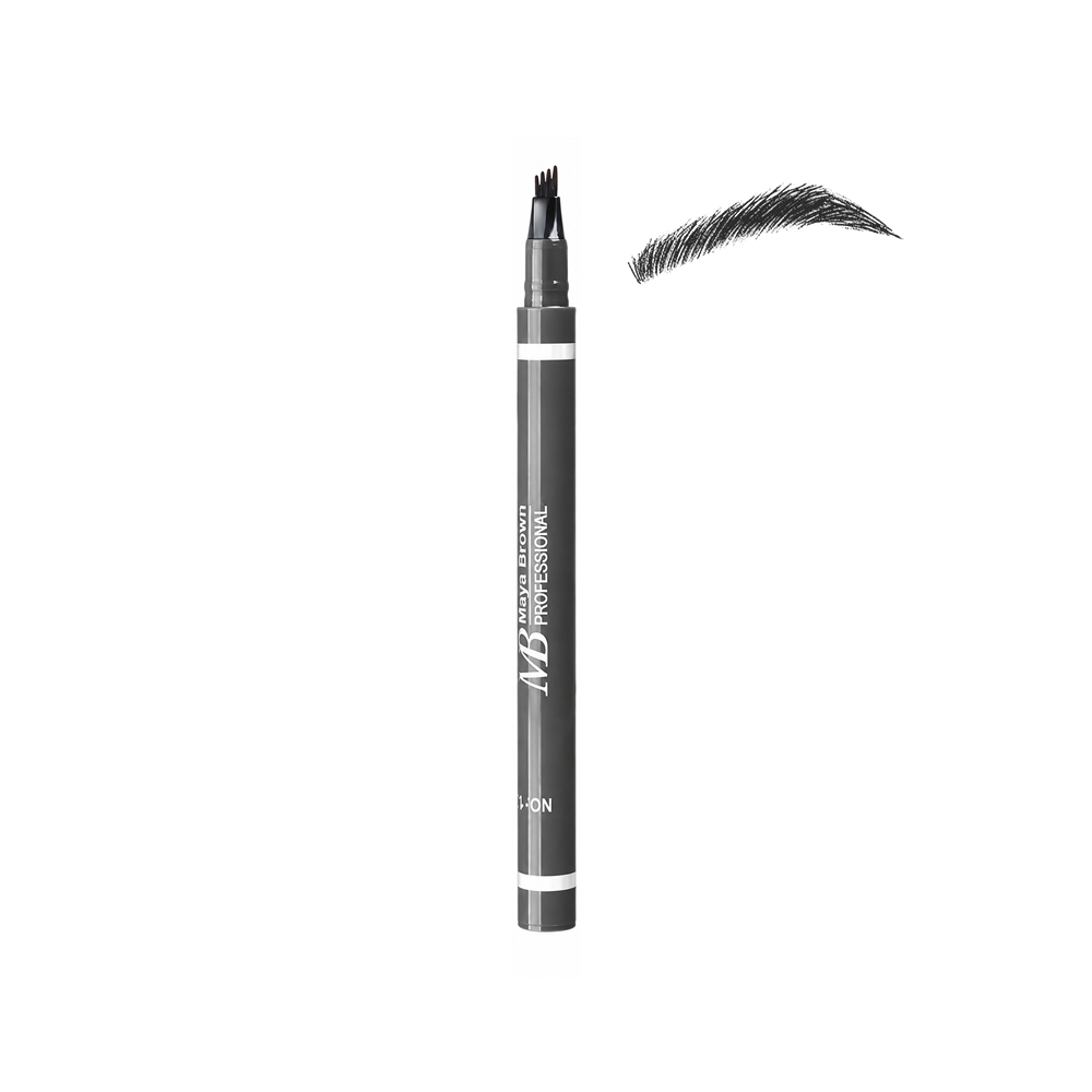قلم هاشور ابرو 24 ساعته مایا براون مدل BROW DEFINER شماره 129 رنگ طوسی