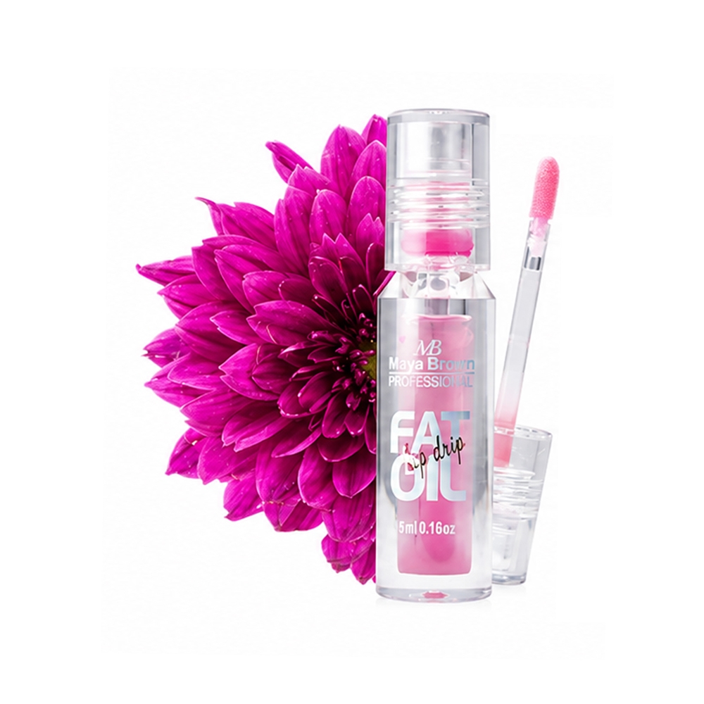 بالم حرارتی لب مایا براون مدل Lip drip شماره 01 رنگ سرخابی حجم 5 میل