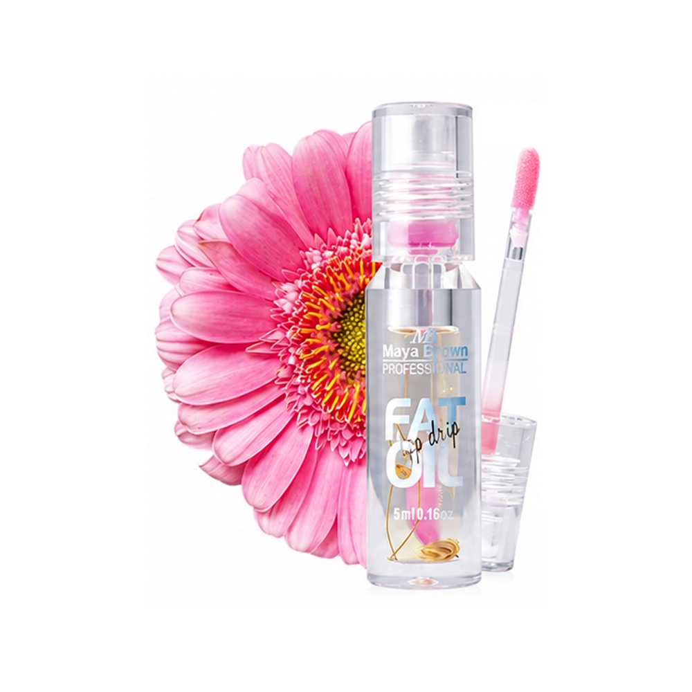 بالم حرارتی لب مایا براون مدل Lip drip شماره 01 رنگ صورتی باربی حجم 5 میل
