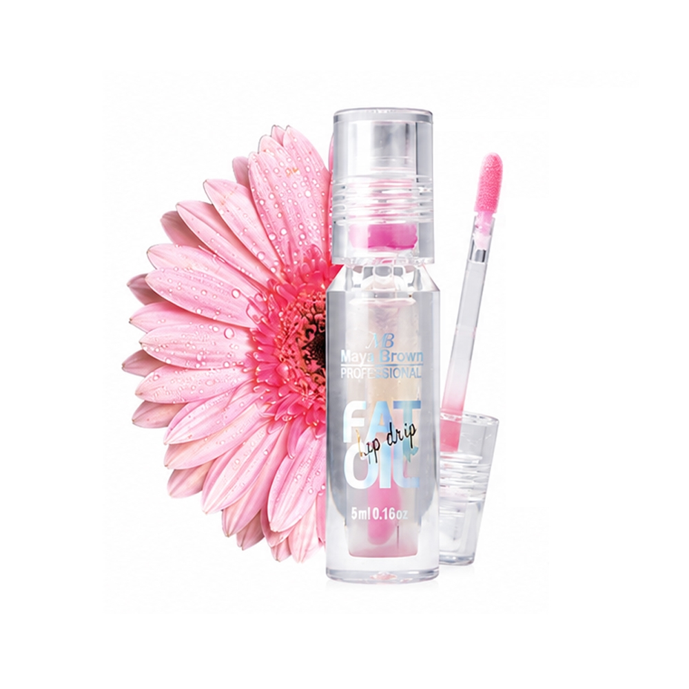 بالم حرارتی لب مایا براون مدل Lip drip شماره 01 رنگ صورتی حجم 5 میل