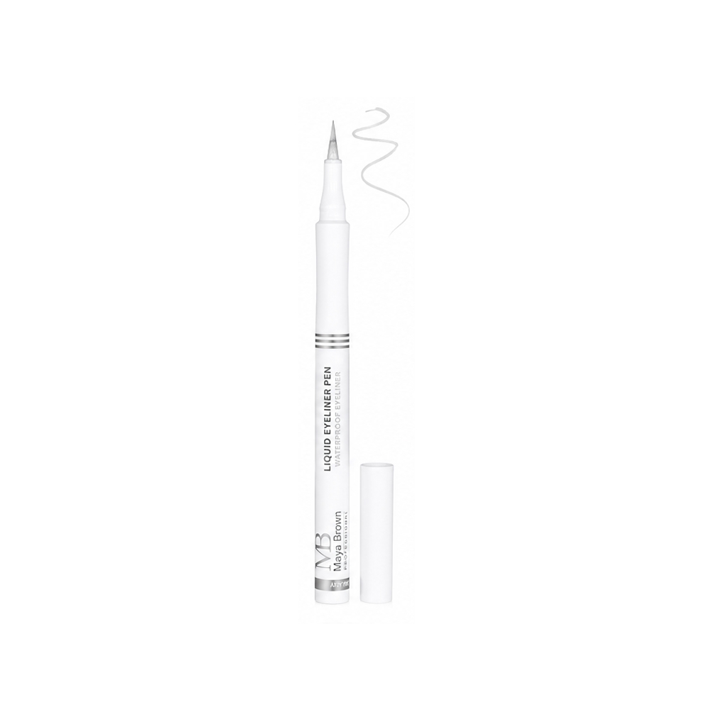 خط چشم ماژیکی مایا براون مدل LIQUID شماره MB002 رنگ سفید