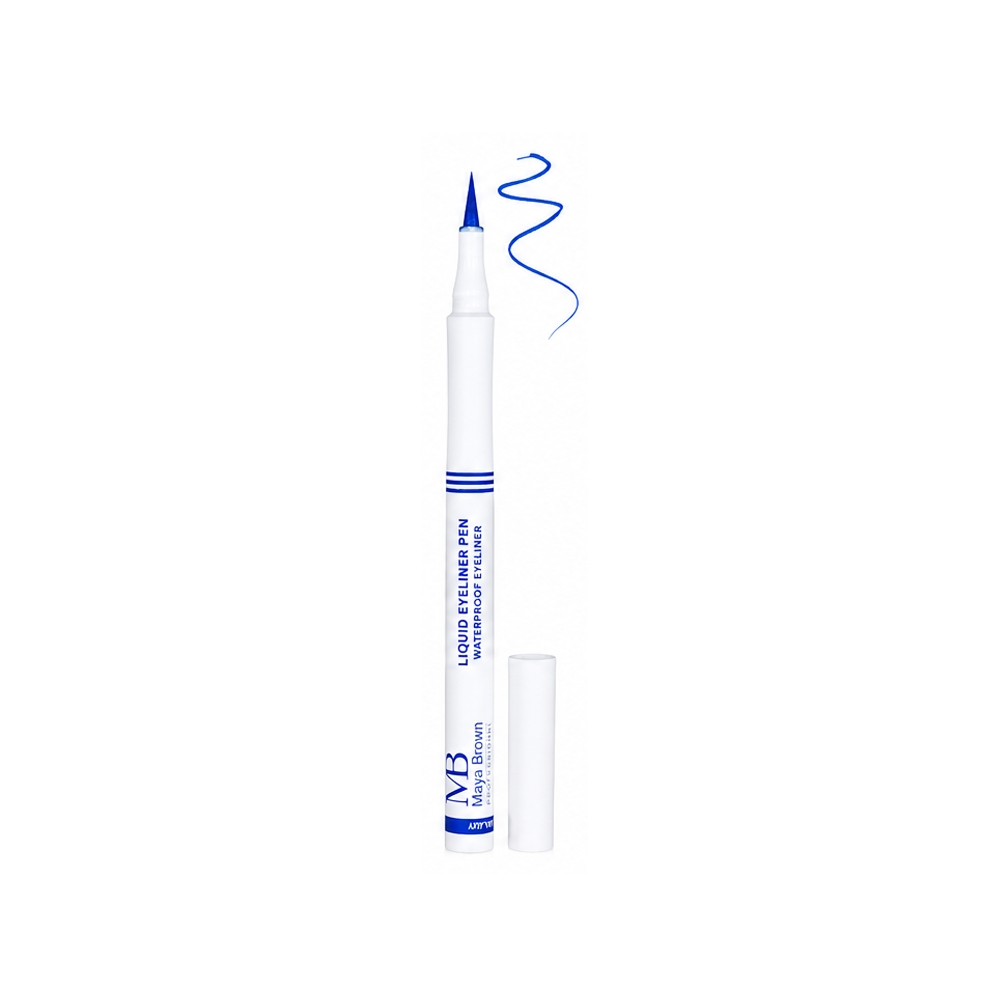 خط چشم ماژیکی مایا براون مدل LIQUID شماره MB004 رنگ آبی