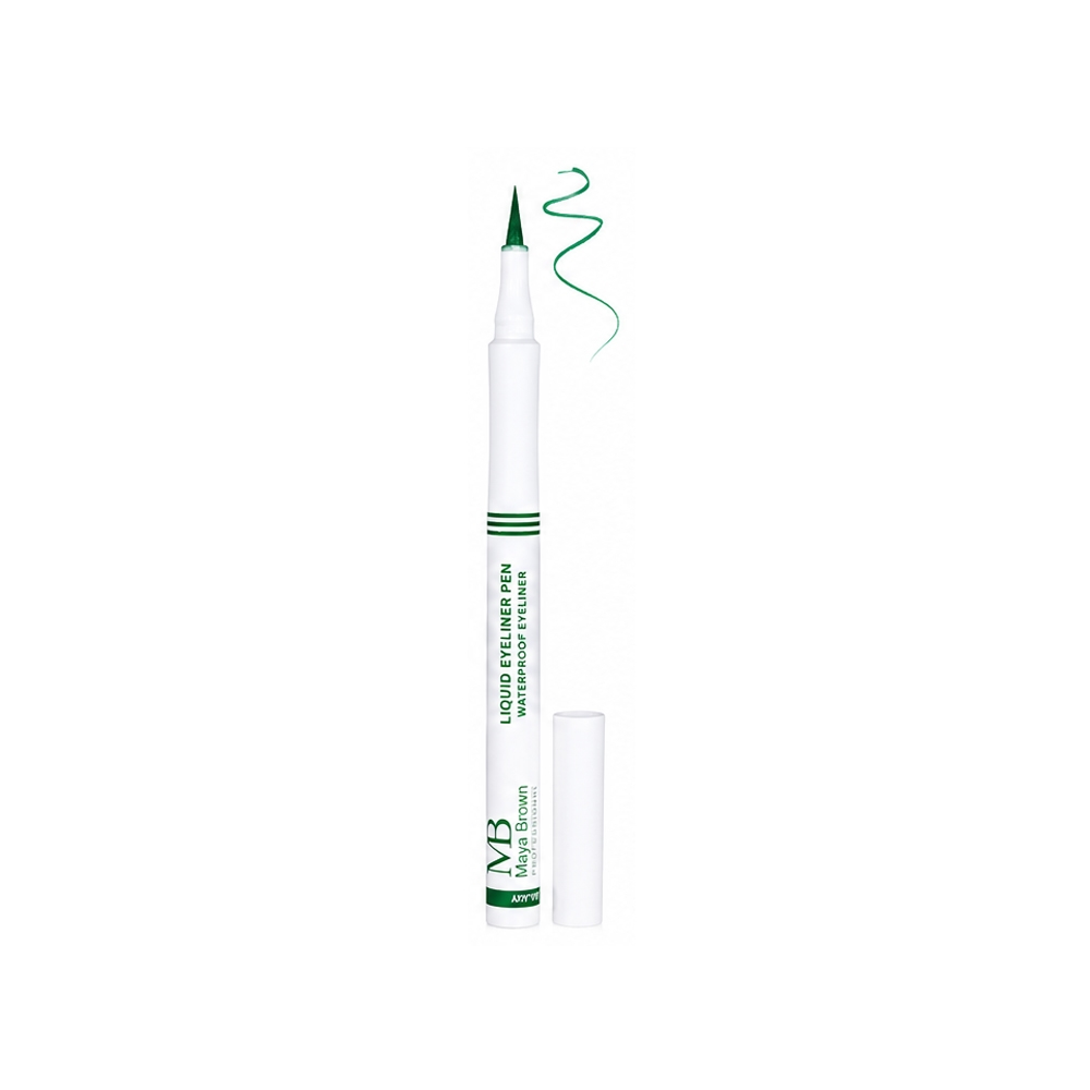 خط چشم ماژیکی مایا براون مدل LIQUID شماره MB005 رنگ سبز