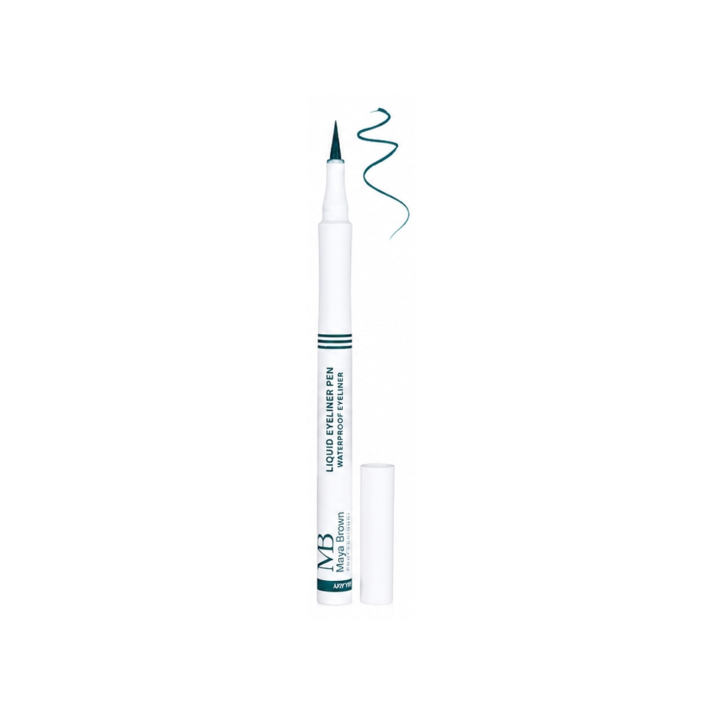 خط چشم ماژیکی مایا براون مدل LIQUID شماره MB006 رنگ کله غازی