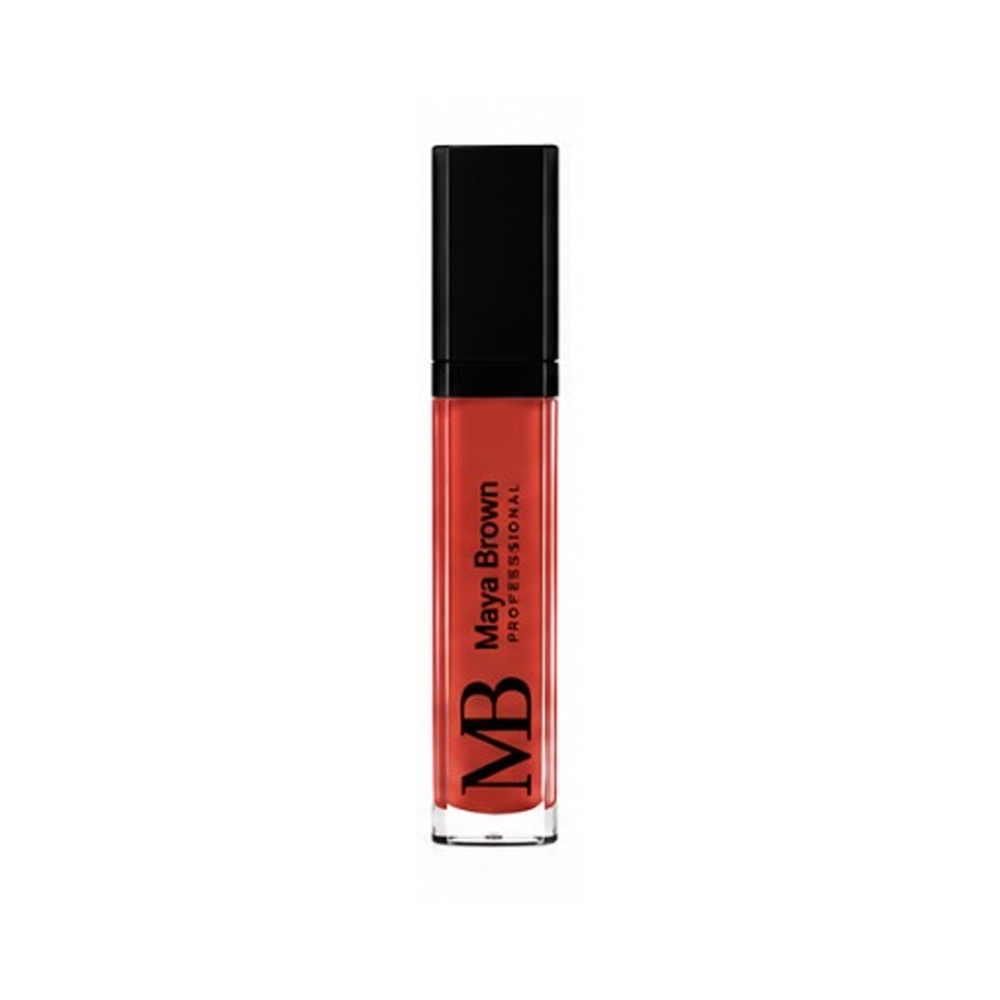رژ لب مایع مات 24 ساعته مایا براون مدل MATTE شماره 22 رنگ عنابی وزن 8 گرم