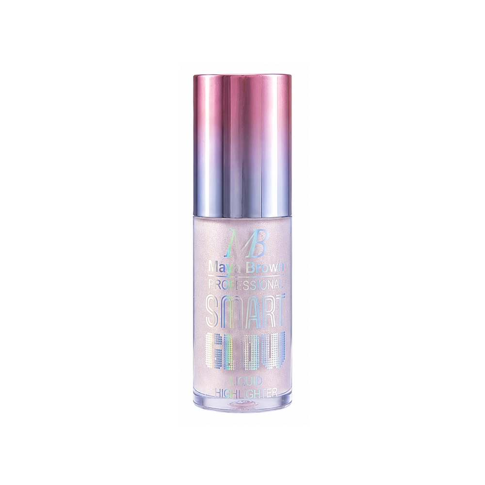 هایلایتر مایع مایا براون مدل SMART GLOW شماره 100 رنگ صورتی