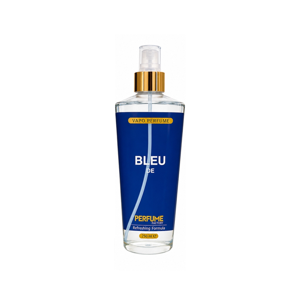 بادی اسپلش مردانه پرفیوم فکتوری مدل BLEU DE شماره 657 رایحه بلو شنل حجم 250 میل