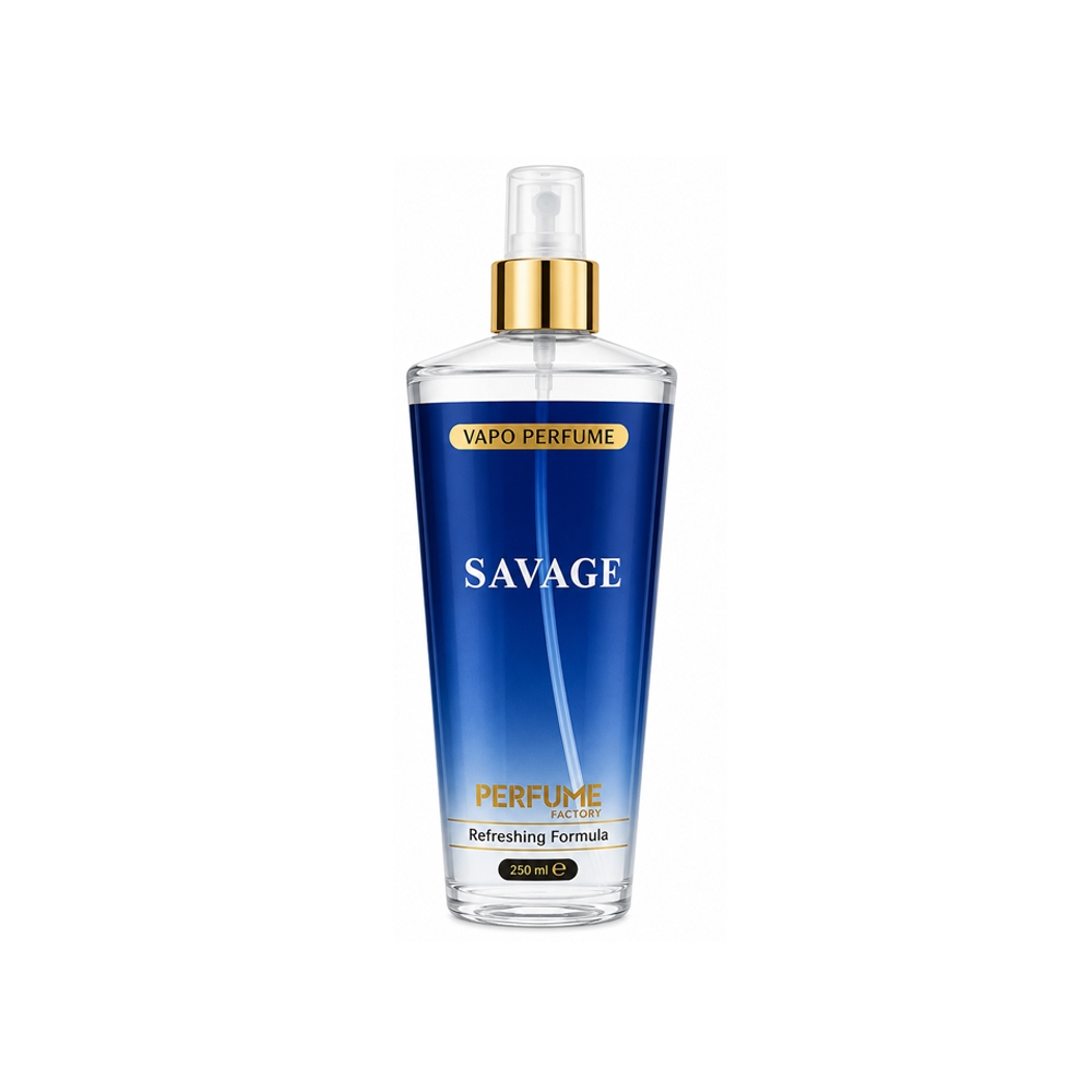 بادی اسپلش مردانه پرفیوم فکتوری مدل SAVAGE شماره 961 رایحه ساواج حجم 250 میل