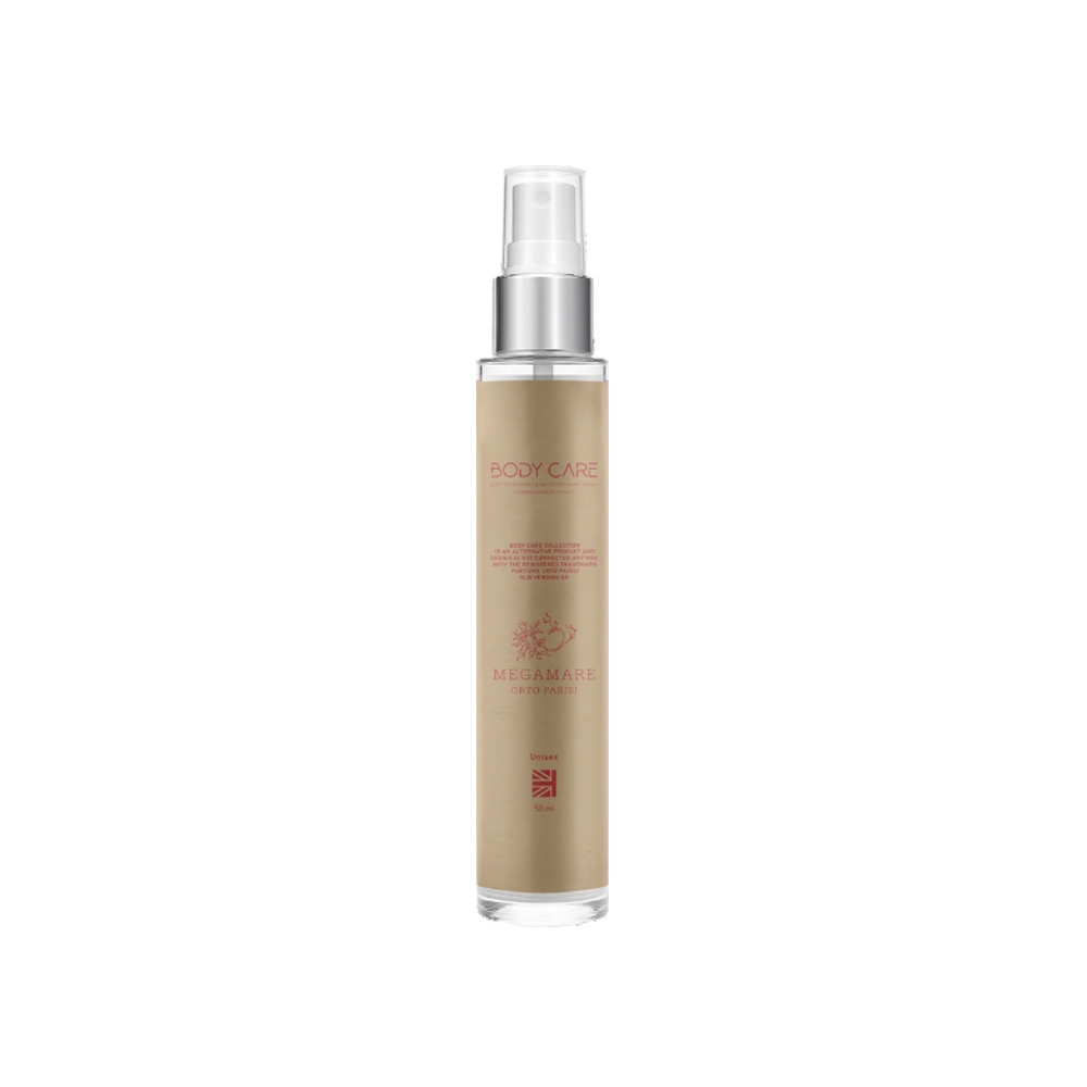 مام اسپری عطری زنانه و مردانه بادی کر مدل MEGAMARE رایحه مگاماره حجم 50 میل