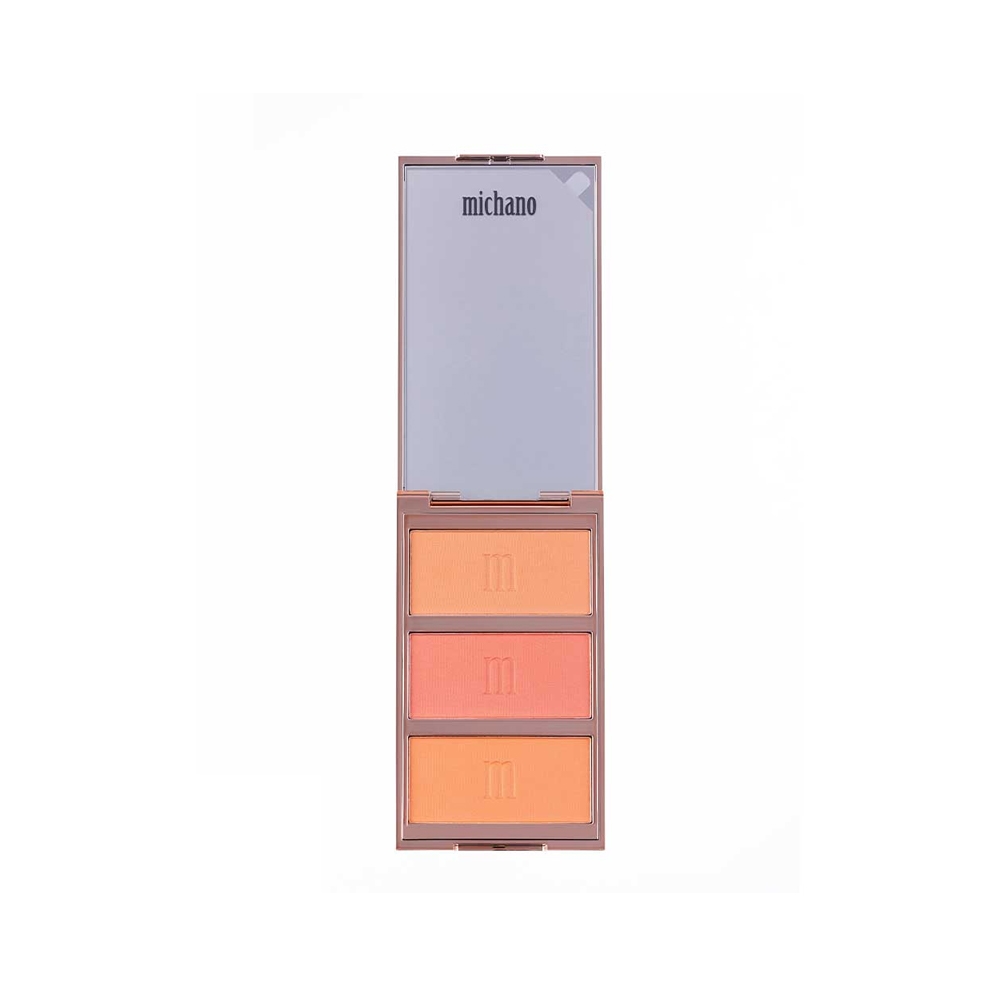 پالت رژگونه مات 3 رنگ میچانو شماره MB-410