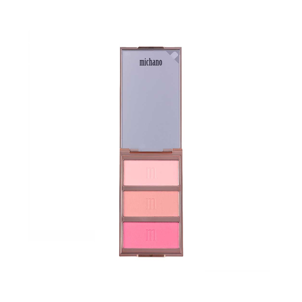 پالت رژگونه مات 3 رنگ میچانو شماره MB-420