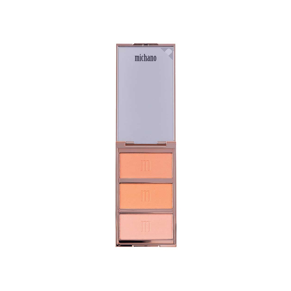 پالت رژگونه مات 3 رنگ میچانو شماره MB-430