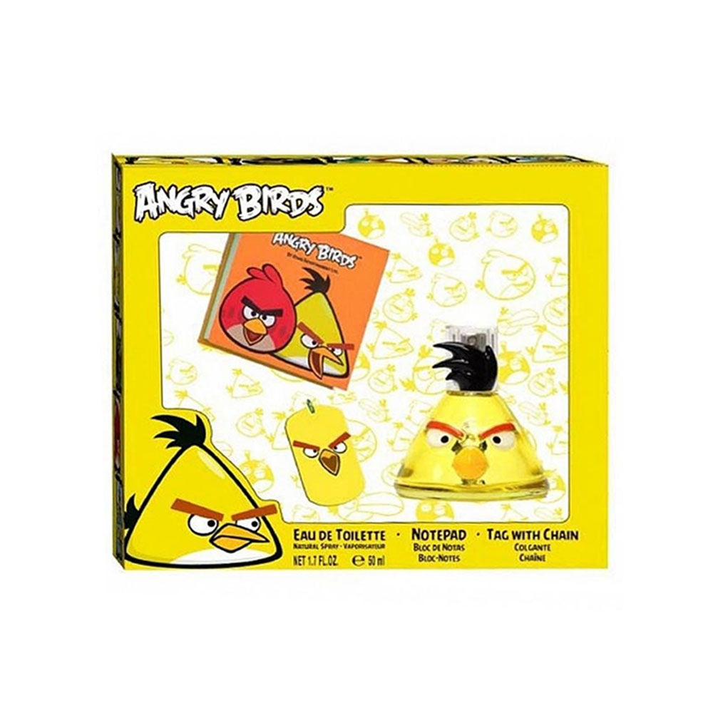 ست هدیه و گیفت کودک سه تیکه انگری برد مدل ANGRY BIRDS YELLOW