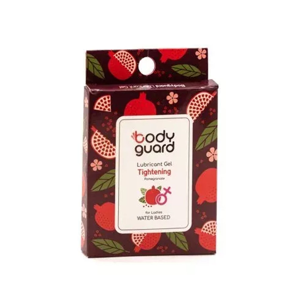 ژل لوبریکانت تنگ کننده بادیگارد سری WATER BASED مدل Tightening Pomegranate بسته 3 عددی