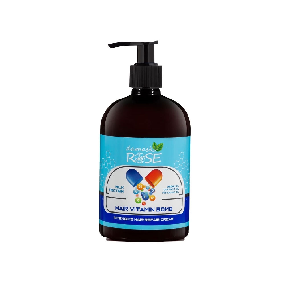 کرم بمب ویتامین داماسک رز مدل HAIR VITAMIN BOMB حجم 400 میل