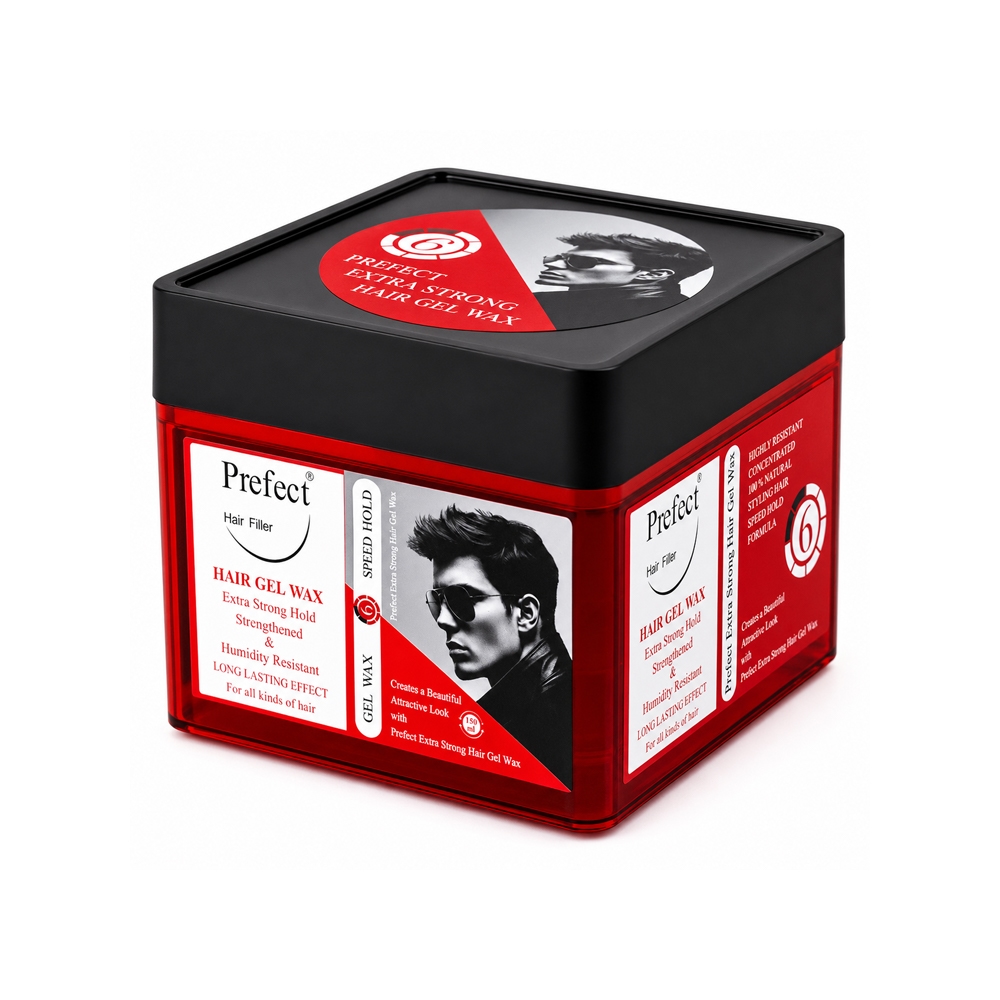 ژل واکس مو قرمز پرفکت مدل EXTRA STRONG شماره 6 مناسب انواع مو حجم 150 میل