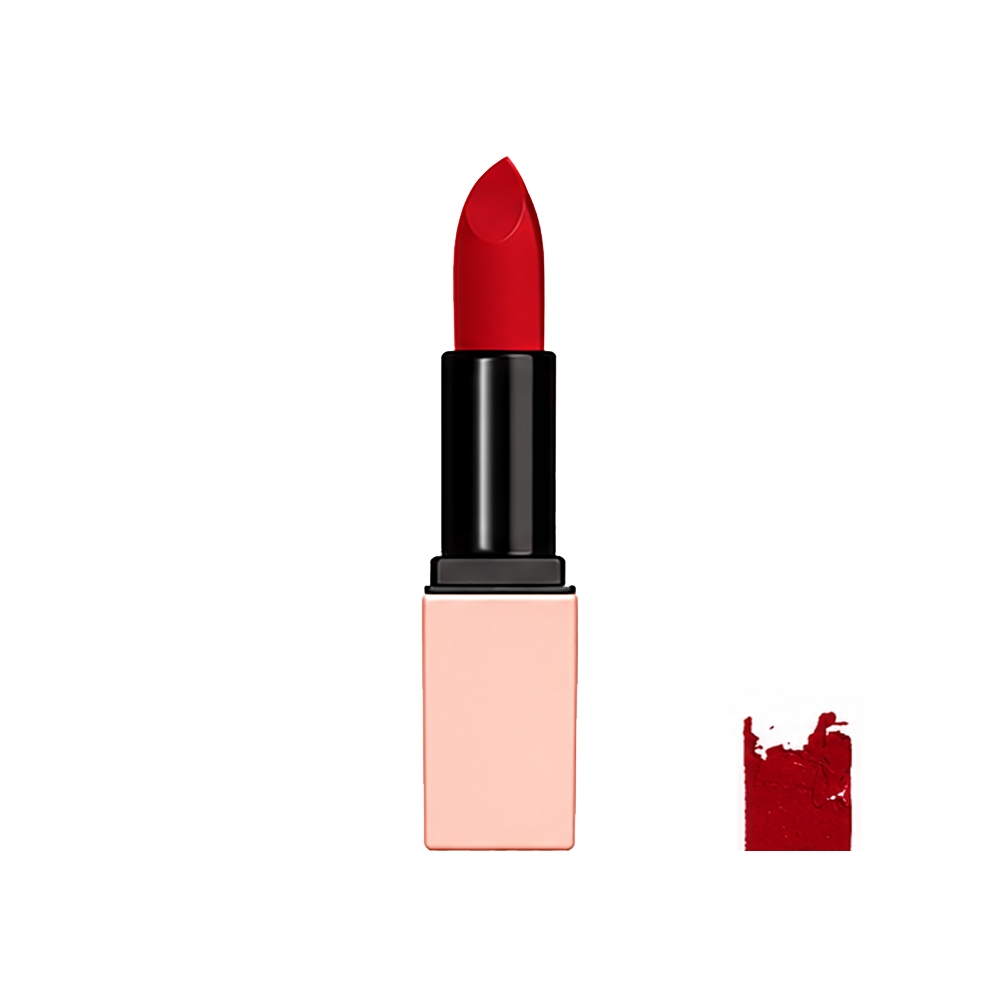 رژ لب جامد مات رینی فلاور مدل Velvet Matte شماره LP-01 رنگ قرمز کلاسیک حاوی روغن شی باتر وزن 5 گرم