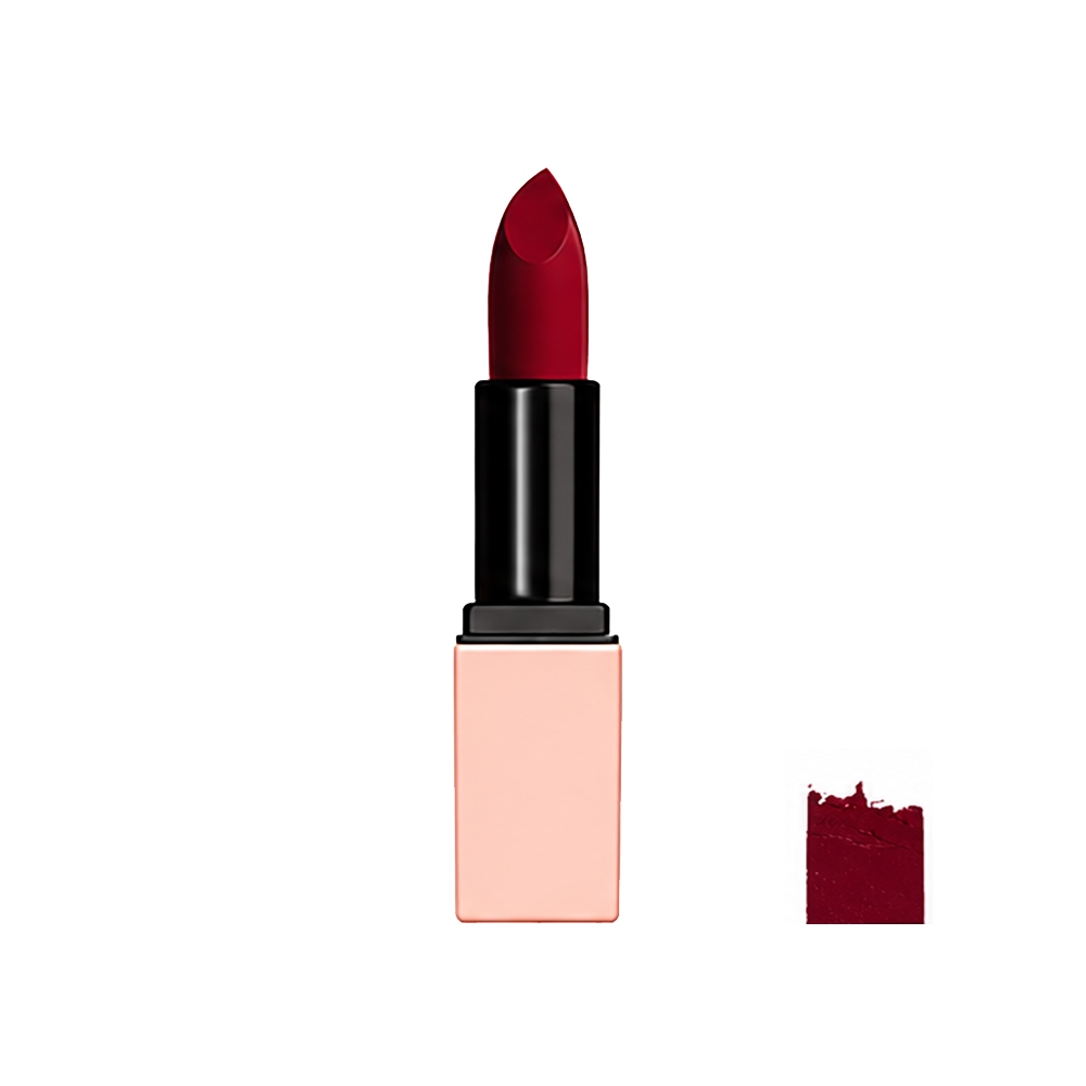 رژ لب جامد مات رینی فلاور مدل Velvet Matte شماره LP-02 رنگ زرشکی حاوی روغن شی باتر وزن 5 گرم