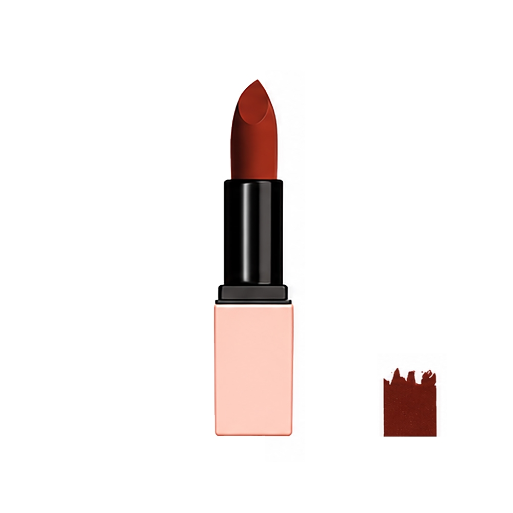 رژ لب جامد مات رینی فلاور مدل Velvet Matte شماره LP-04 رنگ قهوه ای گرم حاوی روغن شی باتر وزن 5 گرم