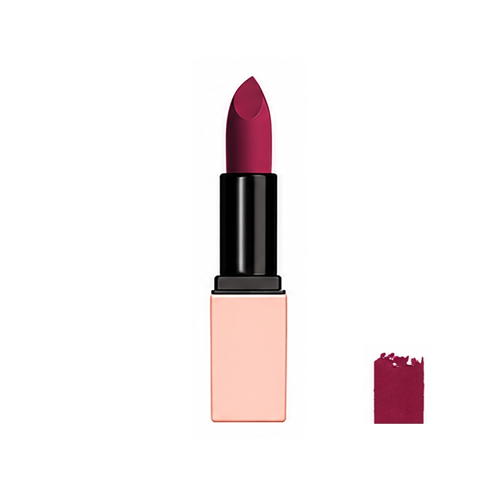 رژ لب جامد مات رینی فلاور مدل Velvet Matte شماره LP-07 رنگ ارغوانی حاوی روغن شی باتر وزن 5 گرم