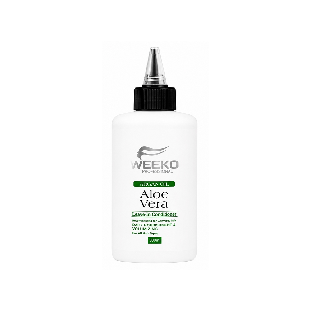 کرم مو موشکی تقویت کننده ویکو مدل ALOE VERA حاوی روﻏﻦ آرﮔﺎن و آﻟﻮورا مناسب انواع مو با بدنه سفید حجم ۳۰۰ میل