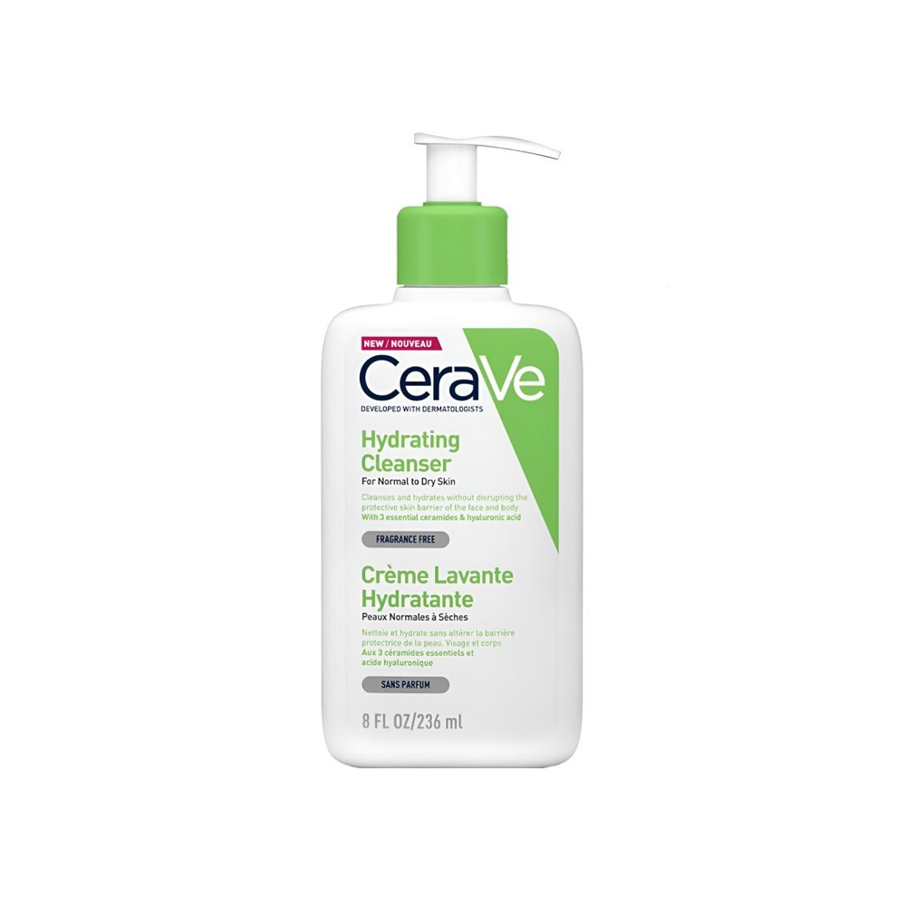 کرم پاک کننده پوست سراوی مدل Hydrating Cleanser مناسب پوست نرمال تا خشک حجم 236 میل