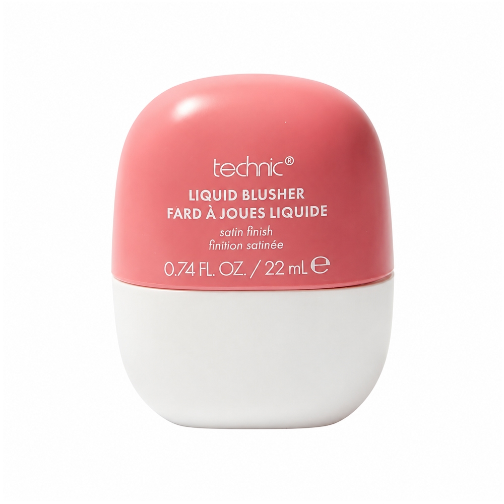 رژگونه مایع براق تکنیک مدل Satin Finish رنگ PINK FLAMINGO حجم 22 میل