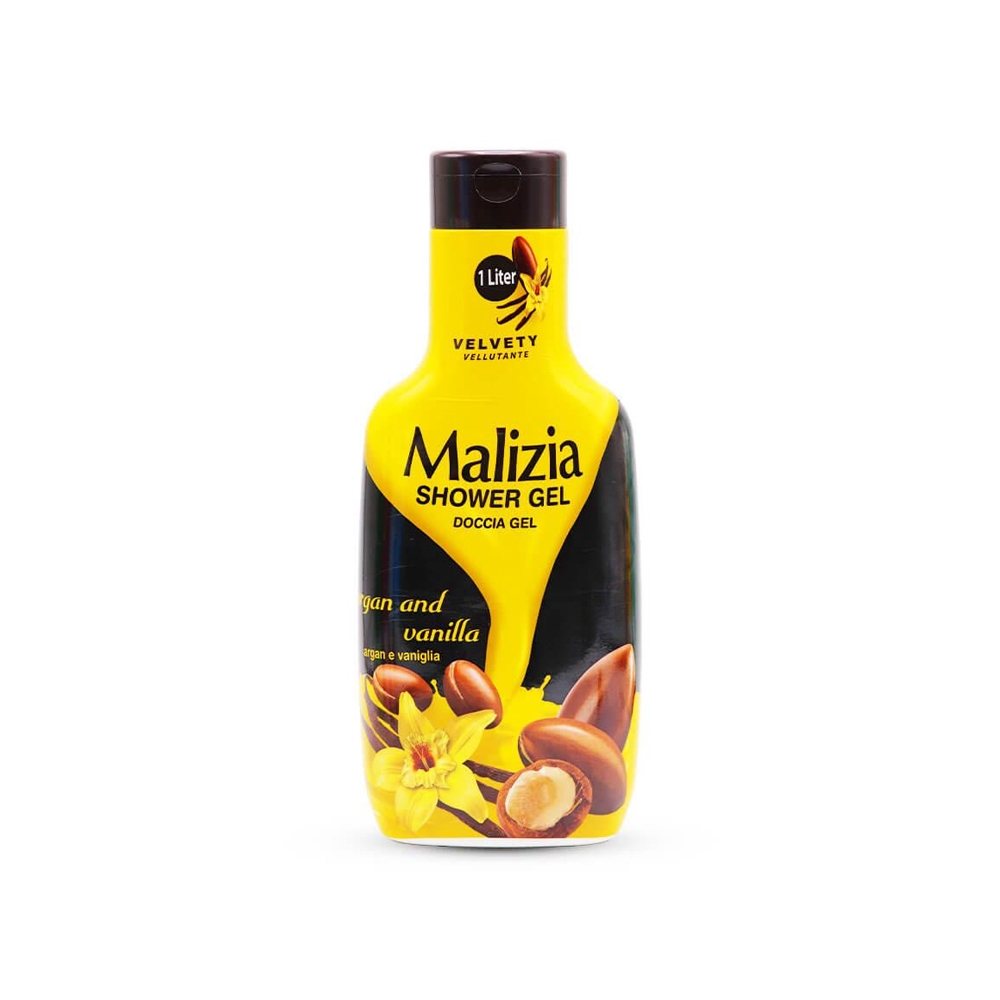 ژل شستشوی بدن مالزیا مدل argan and vanilla حاوی روغن آرگان و وانیل مناسب انواع پوست حجم 1000 میل
